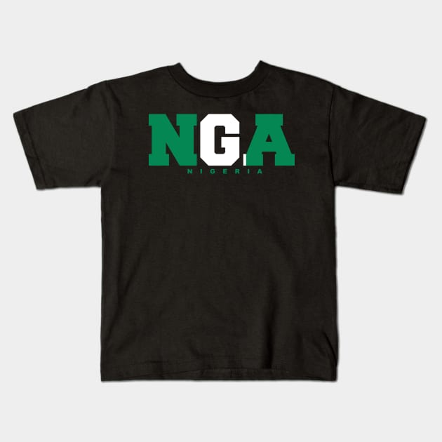 Nigeria Kids T-Shirt by BAOM_OMBA